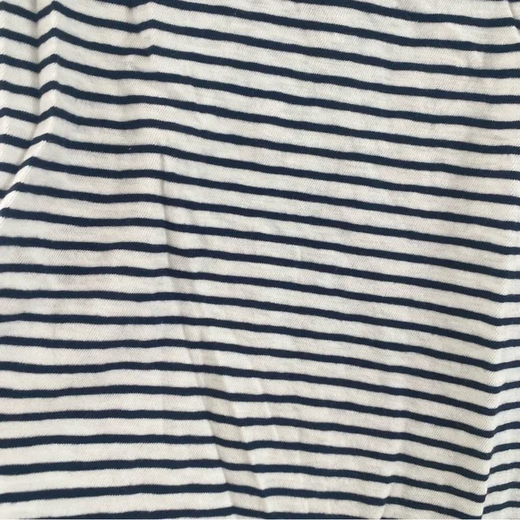 J. Crew Black & White Striped Fitted Painter Tee 100% Cotton - Picture 6 of 8